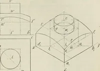 An illustration from Practical plane and solid geometry for advanced students, including graphic statics, adapted to the requirements of the South Kensington syllabus (1899)