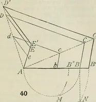 An illustration from Practical plane and solid geometry for advanced students, including graphic statics, adapted to the requirements of the South Kensington syllabus (1899)
