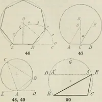 An illustration from Practical plane and solid geometry for advanced students, including graphic statics, adapted to the requirements of the South Kensington syllabus (1899)