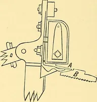An illustration from A practical treatise on weaving and designing of textile fabrics : with chapters on the principles of construction of the loom, calculations and colour (1879)