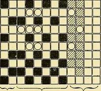An illustration from A practical treatise on weaving and designing of textile fabrics : with chapters on the principles of construction of the loom, calculations and colour (1879)