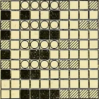 Picture 64 of 116 from A practical treatise on weaving and designing of textile fabrics : with chapters on the principles of construction of the loom, calculations and colour (1879), leaf 206