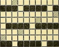 An illustration from A practical treatise on weaving and designing of textile fabrics : with chapters on the principles of construction of the loom, calculations and colour (1879)