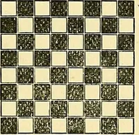 An illustration from A practical treatise on weaving and designing of textile fabrics : with chapters on the principles of construction of the loom, calculations and colour (1879)