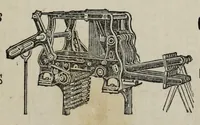 An illustration from A practical treatise on the construction of the power-loom and the art of weaving : all descriptions of texture produced by leaves of heddles : illustrated with diagrams, with calculations and instructions for the production of cotton, woollen, linen, and jute fabrics : intended as a textbook for those engaged in the trade (1887)