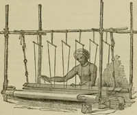 An illustration from A practical treatise on weaving by hand and power looms; intended as a text book for manufacturers by hand and power looms, and power loom engineers .. (1846)
