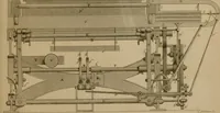An illustration from A practical treatise on weaving by hand and power looms; intended as a text book for manufacturers by hand and power looms, and power loom engineers .. (1846)