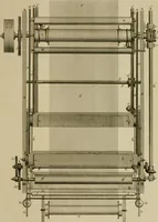 An illustration from A practical treatise on weaving by hand and power looms; intended as a text book for manufacturers by hand and power looms, and power loom engineers .. (1846)