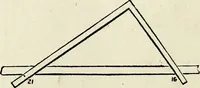 An illustration from A practical treatise on the steel square and its application to everyday use : being an exhaustive collection of steel square problems and solutions, "old and new", with many original and useful additions, forming a complete encyclopedia of steel square knowledge, together with a brief history of the square, and description of tables, keys and other aids and attachments (1903)