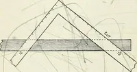 An illustration from A practical treatise on the steel square and its application to everyday use : being an exhaustive collection of steel square problems and solutions, "old and new", with many original and useful additions, forming a complete encyclopedia of steel square knowledge, together with a brief history of the square, and description of tables, keys and other aids and attachments (1903)