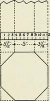 An illustration from A practical treatise on the steel square and its application to everyday use : being an exhaustive collection of steel square problems and solutions, "old and new", with many original and useful additions, forming a complete encyclopedia of steel square knowledge, together with a brief history of the square, and description of tables, keys and other aids and attachments (1903)