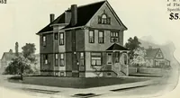 An illustration from A practical treatise on the steel square and its application to everyday use : being an exhaustive collection of steel square problems and solutions, "old and new", with many original and useful additions, forming a complete encyclopedia of steel square knowledge, together with a brief history of the square, and description of tables, keys and other aids and attachments (1903)