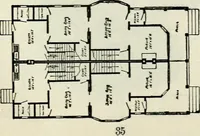 An illustration from A practical treatise on the steel square and its application to everyday use : being an exhaustive collection of steel square problems and solutions, "old and new", with many original and useful additions, forming a complete encyclopedia of steel square knowledge, together with a brief history of the square, and description of tables, keys and other aids and attachments (1903)