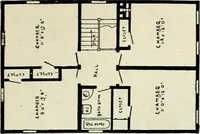 An illustration from A practical treatise on the steel square and its application to everyday use : being an exhaustive collection of steel square problems and solutions, "old and new", with many original and useful additions, forming a complete encyclopedia of steel square knowledge, together with a brief history of the square, and description of tables, keys and other aids and attachments (1903)