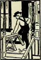 An illustration from A practical treatise on the steel square and its application to everyday use : being an exhaustive collection of steel square problems and solutions, "old and new", with many original and useful additions, forming a complete encyclopedia of steel square knowledge, together with a brief history of the square, and description of tables, keys and other aids and attachments (1903)