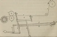 An illustration from A practical treatise on weaving by hand and power looms : intended as a text book for manufacturers by hand and power looms, and power loom engineers ... (1846)