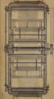 An illustration from A practical treatise on weaving by hand and power looms : intended as a text book for manufacturers by hand and power looms, and power loom engineers ... (1846)