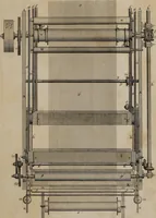 An illustration from A practical treatise on weaving by hand and power looms : intended as a text book for manufacturers by hand and power looms, and power loom engineers ... (1846)