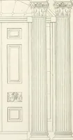 An illustration from Practice of architecture : containing the five orders of architecture and an additional column and entablature, with all their elements and details explained and illustrated, for the use of carpenters and practical men. (1835)