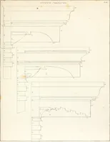 An illustration from Practice of architecture : containing the five orders of architecture and an additional column and entablature, with all their elements and details explained and illustrated, for the use of carpenters and practical men. (1835)