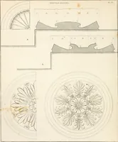 An illustration from Practice of architecture : containing the five orders of architecture and an additional column and entablature, with all their elements and details explained and illustrated, for the use of carpenters and practical men. (1835)