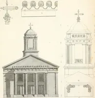 An illustration from Practice of architecture : containing the five orders of architecture and an additional column and entablature, with all their elements and details explained and illustrated, for the use of carpenters and practical men. (1835)