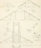 An illustration from Practice of architecture : containing the five orders of architecture and an additional column and entablature, with all their elements and details explained and illustrated, for the use of carpenters and practical men. (1835)