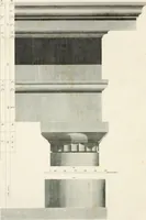 An illustration from Practice of architecture : containing the five orders of architecture and an additional column and entablature, with all their elements and details explained and illustrated, for the use of carpenters and practical men. (1835)