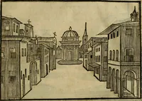 An illustration from Pratica di fabricar scene e machine ne' teatri (1638)