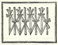 Picture 27 of 38 from Prattica manuale dell'artiglieria : doue si tratta dell'eccellenza, & origine dell'arte militare, e delle machine vsate da gli antichi : dell'inuentione della poluere, & artiglieria : del modo di condurla per acqua, e per terra, e piantarla in qual si voglia impresa : di fabricar le mine per mandar' in aria fortezze, e montagne : di fuochi artificiali : e di varij secreti, & importantissimi auuertimenti all'vso della guerra vtilissimi, e necessarij : e nel fine d'vn molto copioso, & importante essamine de'bombardieri ... (1606), leaf 291