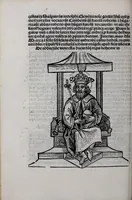 An illustration from Prefatio magistri iohannis de thwrocz : in primu[m] libru[m] Chronice hungaror[um] foeliciter incipit