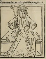 An illustration from Prefatio magistri Ioha[n]nis de thwrocz : in primu[m] libru[m] Chronice hungaror[um] foeliciter incipit