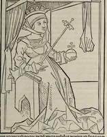 An illustration from Prefatio magistri Ioha[n]nis de thwrocz : in primu[m] libru[m] Chronice hungaror[um] foeliciter incipit