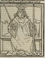 An illustration from Prefatio magistri Ioha[n]nis de thwrocz : in primu[m] libru[m] Chronice hungaror[um] foeliciter incipit