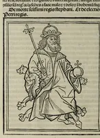 An illustration from Prefatio magistri Ioha[n]nis de thwrocz : in primu[m] libru[m] Chronice hungaror[um] foeliciter incipit