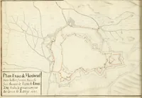 Picture 34 of 470 from Premiere[-seconde] partie, Les plans et profilz de toutes les principalles villes et lieux considerables de France : ensemble les cartes generalles de chascune prouince & les particulières de chasque gouuernement d'icelles (1636), leaf 107