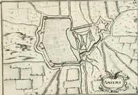 Picture 42 of 470 from Premiere[-seconde] partie, Les plans et profilz de toutes les principalles villes et lieux considerables de France : ensemble les cartes generalles de chascune prouince & les particulières de chasque gouuernement d'icelles (1636), leaf 122