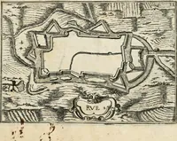 Picture 47 of 470 from Premiere[-seconde] partie, Les plans et profilz de toutes les principalles villes et lieux considerables de France : ensemble les cartes generalles de chascune prouince & les particulières de chasque gouuernement d'icelles (1636), leaf 132