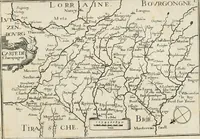 An illustration from Premiere[-seconde] partie, Les plans et profilz de toutes les principalles villes et lieux considerables de France : ensemble les cartes generalles de chascune prouince & les particulières de chasque gouuernement d'icelles (1636)