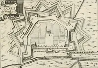 Picture 73 of 470 from Premiere[-seconde] partie, Les plans et profilz de toutes les principalles villes et lieux considerables de France : ensemble les cartes generalles de chascune prouince & les particulières de chasque gouuernement d'icelles (1636), leaf 184