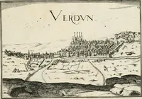 Picture 74 of 470 from Premiere[-seconde] partie, Les plans et profilz de toutes les principalles villes et lieux considerables de France : ensemble les cartes generalles de chascune prouince & les particulières de chasque gouuernement d'icelles (1636), leaf 186