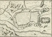 Picture 84 of 470 from Premiere[-seconde] partie, Les plans et profilz de toutes les principalles villes et lieux considerables de France : ensemble les cartes generalles de chascune prouince & les particulières de chasque gouuernement d'icelles (1636), leaf 206