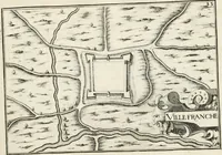 An illustration from Premiere[-seconde] partie, Les plans et profilz de toutes les principalles villes et lieux considerables de France : ensemble les cartes generalles de chascune prouince & les particulières de chasque gouuernement d'icelles (1636)