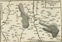 Picture 103 of 470 from Premiere[-seconde] partie, Les plans et profilz de toutes les principalles villes et lieux considerables de France : ensemble les cartes generalles de chascune prouince & les particulières de chasque gouuernement d'icelles (1636), leaf 244