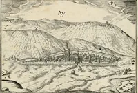 An illustration from Premiere[-seconde] partie, Les plans et profilz de toutes les principalles villes et lieux considerables de France : ensemble les cartes generalles de chascune prouince & les particulières de chasque gouuernement d'icelles (1636)