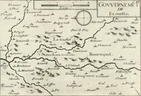 Picture 142 of 470 from Premiere[-seconde] partie, Les plans et profilz de toutes les principalles villes et lieux considerables de France : ensemble les cartes generalles de chascune prouince & les particulières de chasque gouuernement d'icelles (1636), leaf 318