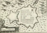Picture 143 of 470 from Premiere[-seconde] partie, Les plans et profilz de toutes les principalles villes et lieux considerables de France : ensemble les cartes generalles de chascune prouince & les particulières de chasque gouuernement d'icelles (1636), leaf 320