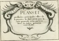 Picture 145 of 470 from Premiere[-seconde] partie, Les plans et profilz de toutes les principalles villes et lieux considerables de France : ensemble les cartes generalles de chascune prouince & les particulières de chasque gouuernement d'icelles (1636), leaf 324