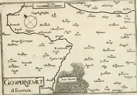 Picture 184 of 470 from Premiere[-seconde] partie, Les plans et profilz de toutes les principalles villes et lieux considerables de France : ensemble les cartes generalles de chascune prouince & les particulières de chasque gouuernement d'icelles (1636), leaf 408