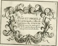 Picture 200 of 470 from Premiere[-seconde] partie, Les plans et profilz de toutes les principalles villes et lieux considerables de France : ensemble les cartes generalles de chascune prouince & les particulières de chasque gouuernement d'icelles (1636), leaf 438